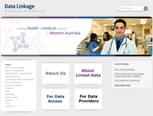 Tablet Screenshot of datalinkage-wa.org